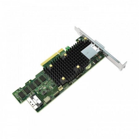 Контроллер Broadcom/LSI 9580-8I8E SGL (05-50076-00) PCIe 4.0 x8 LP, SAS/SATA/NVMe, RAID 0,1,5,6,10,50,60, 16port(1*int SFF8654 + 2*ext SFF8644), 8GB Cache, 3916ROC, RTL, 1 year (id 26070)