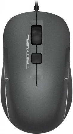 Мышь A4Tech Fstyler FM26 серый/черный оптическая 1600dpi USB для ноутбука 4but (FM26 USB (SMOKY GREY)) (id 39985)