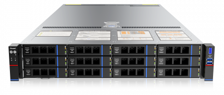 Серверная платформа Gooxi SL201-D12R-NV-G5 2U 12 bay platform based on Intel 6th Gen, with SAS/SATA/NVME backplane, 2pcs of PCIe 5.0x16/ 2xPCIe 5.0x8, 2x 2.5" rear NVMe, 1300W 1+1 PSU, EU power cables, rail kit (id 40703)