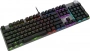 Keyboard MSI FORGE GK320, Wired, mechanical red switches, hot-swapp, magnetic cover, volume scroll wheel,  multi-colour LED backlighting, Black (id 53988)