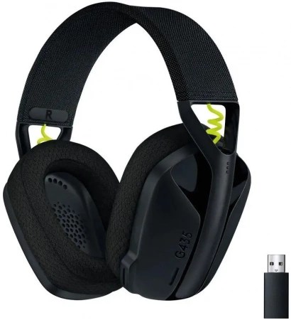 Гарнитура LOGITECH WRL G435 BLACK/YELLOW GAMING (981-001053) (id 23448)