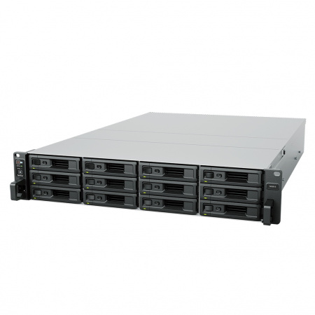 Системы хранения данных Synology 2U/12bay 12C 2,1GhzCPU/16Gb(128)/RAID0,1,10,5,6/upto 96HDD (7xRX1222sas)/2xUSB/4GbE+2x10GE(RJ-45)/2Expslot/iSCSI/2xIPcam(up to128)/2xPSU/no rail/1YW (id 29322)