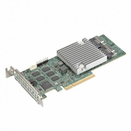 Контроллер SuperMicro AOC-S3916L-H16IR LSISAS3916 PCI-E4.0x8 2xSlimSASx8 SFF8654, 12 Gb/s 8GB, FH (id 59999)