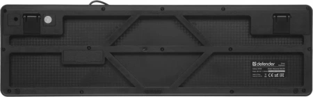 Defender Клавиатура проводная Elemental HB-239 RU, мембранная,104 кл., 12 (+FN) доп. клавиш, черный, USB, 1,8 м. (id 54661)