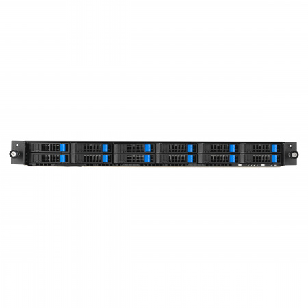 Серверная платформа ASUS RS700A-E12-RS12U 1U 2*LGA6096 up to 400W / 24*DDR5 RDIMM / 12*2.5 SAS/SATA/NVMe / 2*FHFL Gen5 x16 + LP Gen5 x16 + LP Gen4 x8 / 2*M.2 2242-60-80 SATA/NVME / IPMI 2.0 / 2*10GbE BASE-T / 2*USB 3.2 / VGA / 1+1*2600W (id 58825)