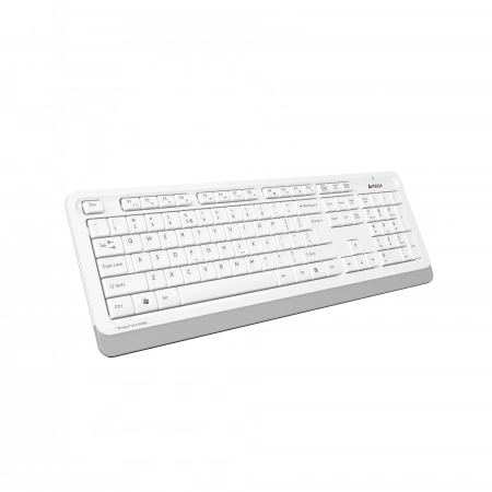 Клавиатура + мышь A4Tech Fstyler FG1010 клав:белый/серый мышь:белый/серый USB беспроводная Multimedia (FG1010 WHITE) (id 39184)