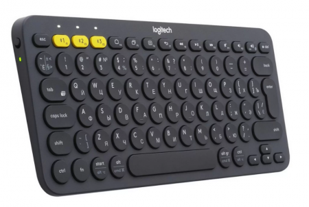 Беспроводная клавиатура Logitech Keyboard K380 Dark Grey Wireless Bluetooth RTL, Multi-Device (920-007584) (id 2975)