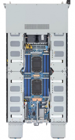 GigaByte G294-S42-AAP2 GPU Server / 2U / 2*LGA4710 up to 350W / 24*RAM / 8*2.5" SAS/SATA/NVME Gen5 / 2*10Gb / 8*FHFL PCIe x16 slots with Gen5 x16 lanes for GPUs + 2*LP PCIe x16 slots with Gen5 x16 lanes / 2*3000W / Rails / 1Y (id 61297)