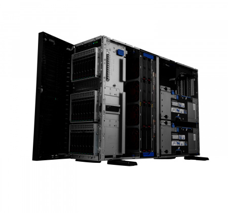 HPE PROLIANT ML350 GEN11 8SFF ST1 no (CPU,MEM,HDDs,PSU,OCP,BOSS),MR408I-O,Rails (id 59945)