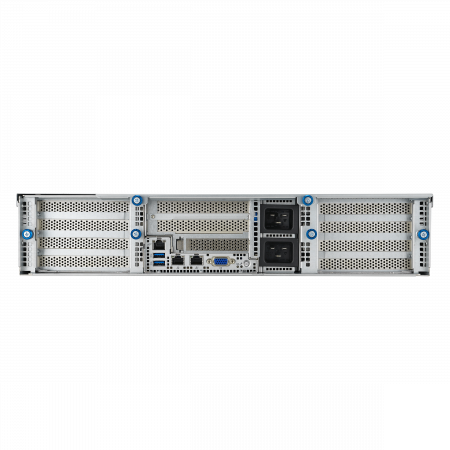 Серверная платформа ASUS 2U ESC4000A-E12-SKU1 LGA6096 up to 400W / 12*DDR5 RDIMM / 2*2.5 SAS/SATA/NVMe + 2*3.5 SAS/SATA/NVMe + 2*3.5" SAS/SATA / 2*GbE BASE-T / 2*USB 3.2 / VGA / 2*2600W (id 41257)