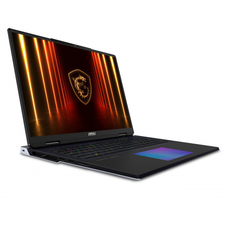 Ноутбук MSI Titan 18 HX AI A2XWJG-206RU Intel Core Ultra 9 275HX / 64Gb DDR5 / 2*2Tb SSD / 18" 3840x2400 IPS, 120Hz, MiniLED, HDR1000 / NVIDIA RTX 5090 24Gb / LAN / WiFi / BT / Thunderbolt 5 / Cam / 99.9Wh / Win 11 Home / Black / 1Y (id 34591)
