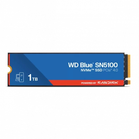 Накопитель SSD M.2 2280 1TB NVMe PCIE 4.0 x4 7100/6700 BLUE SN5100 WDS100T5B0E WDC (id 40617)