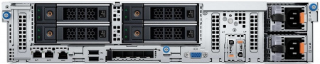 Dell PowerEdge server R760XD2 24B+4B ST2 ( 24x3.5"SAS\SATA, 4x3.5" Rear SAS/SATA, RC1, 3*PCIx16 LP(Gen4)) no ( CPU, MEM, HDDs, PSU, OCP, BOSS, Bezel, TPM) H965i Low Profile, Sliding Rails, Broadcom 5720 DP 1GB LOM (id 61021)