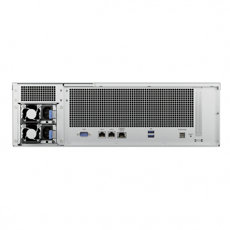 Система хранения данных Synology Rack 3U QC3,35GhzCPU/8Gb(32)/RAID0,1,10,5,6/16hot plug (3,5' or 2,5')/upto 28hp with RX1225RP/2xUSB3.2/2xGbE/1x10GbE (1xExp.)/iSCSI/2xPS/no rail/1YW repl RS2821RP+ (id 36101)