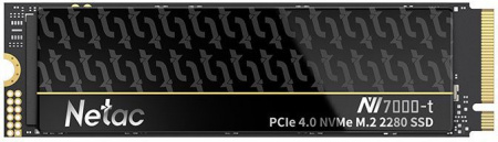 Ssd накопитель Netac SSD NV7000-t 1TB PCIe 4 x4 M.2 2280 NVMe 3D NAND, R/W up to 7300/6600MB/s, OPS(R4K) 1000K/700K, TBW 640TB, slim heatspreader, 5y wty (id 26831)