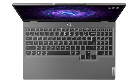 Ноутбук Lenovo LOQ 15IRX9/ Intel Core i5-13450HX/16Gb/ 512GB/ 15.6"(1920x1080) IPS 300nits AG 100%SRGB,144Hz/ 6Gb NVIDIA GeForce RTX3050/ LAN/ WiFi/ BT/ TPM/ FHDCam/ BKLTKB/ 60Wh/ NoOS/ Luna Grey/1Y(83DV0073PS) (id 54413) 