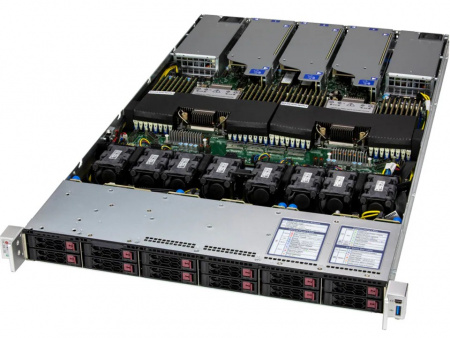 Серверная платформа Supermicro SYS-122C-TN 2*LGA4710 up to 350W / 32*DDR5 RDIMM / 12*2.5" SAS/SATA/NVMe / 3*FHHL Gen5 x16 + LP Gen5 x8 / 2*M.2 2280-110 NVMe / VROC Premium / IPMI 2.0 / OCP 3.0 Gen5 x16 / 2*10GbE BASE-T / 1+1*1000W (id 57557)
