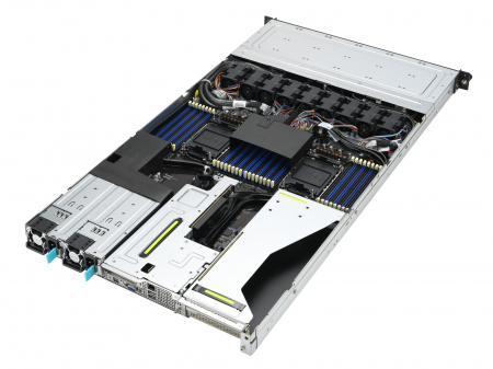Серверная платформа/ ASUS RS700-E11-RS12U, 1U, 2x Socket-E LGA4677, 32x DDR5 4800*/5600*, 12x2.5'' NVMe/SATA*/SAS* hsb (*-RAID/HBA need), 2x M.2 PCIe 2260/2280, up to 3x PCIe Gen5 + 1 x int RAID slot, 2 x 10G(Intel X710-AT2) RJ45 LAN, 1+1 1600W (id 41258)