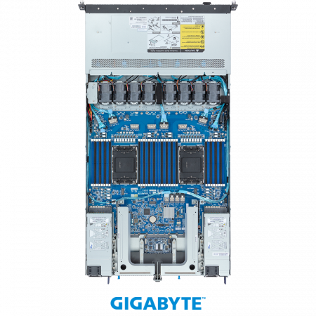 GIGABYTE R183-S94-AAC1 / 1U / 2*LGA4677 up to 350W / 32*RAM / 10*2.5" SAS/SATA/NVME / 2*1Gb / 2*OCP 3.0 / 2*FHHL PCIe Gen5 x16 slots / 2*1300W / Rails / 1Y (id 40861)