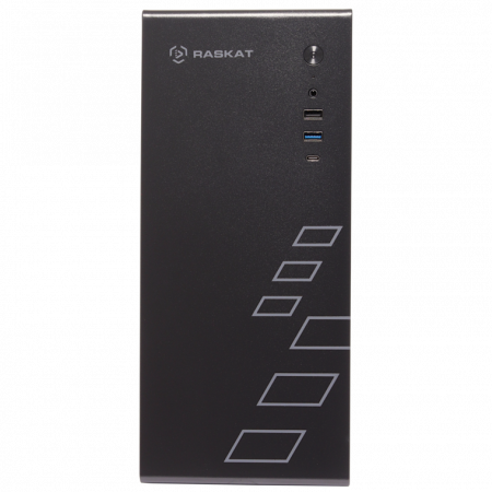 Компьютер Raskat Standart 300 SSF / Intel Core i3-14100 / 8GB DDR4 / 256GB SSD / Intel Graphics (VGA+2*DP) / LAN / NoOS / 400W / Black / 1Y (id 57773)