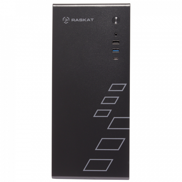 Компьютер Raskat Standart 300 SSF / Intel Core i3-14100 / 8GB DDR4 / 256GB SSD / Intel Graphics (VGA+2*DP) / LAN / NoOS / 400W / Black / 1Y (id 57773)