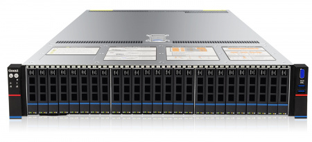 Gooxi 2U SR201-D25RE-G2 2*LGA6096 up to 400W / 24*DDR5 RDIMM / 25*2.5 SAS/SATA + 2*2.5" SATA + 2*2.5"NVME / 2*FHHL Gen4 x16 + 4*FHHL Gen4 x8 / 2*M.2 2280-110 NVME / OCP 3.0 Gen5 x8 / IPMI 2.0 / 2*1GbE BASE-T / VGA / 2*1300W (id 41268)