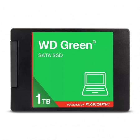 Твердотельный диск 1TB WD Green, 2.5", SATA III, [R/W - 545/510 MB/s] 3D-NAND (id 41074)