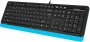 Клавиатура + мышь A4Tech Fstyler F1010 клав:черный/синий мышь:черный/синий USB Multimedia (F1010 BLUE) (id 39176)