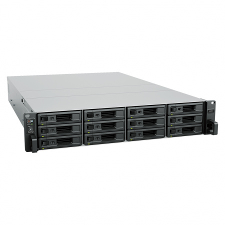 Системы хранения данных Synology 2U/12bay 12C 2,1GhzCPU/16Gb(128)/RAID0,1,10,5,6/upto 96HDD (7xRX1222sas)/2xUSB/4GbE+2x10GE(RJ-45)/2Expslot/iSCSI/2xIPcam(up to128)/2xPSU/no rail/1YW (id 29322)
