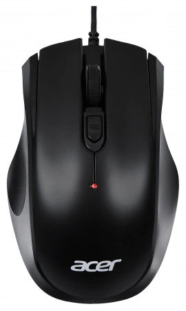 Мышь компьютерная/ Проводная мышь Acer OMW020 оптическая (1600dpi) USB (3but) black (id 30865)