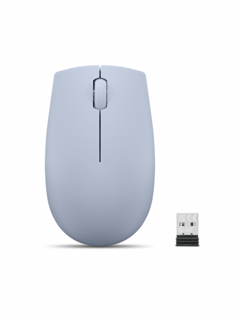 Мышь Lenovo 300 Wireless Compact светло-голубой оптическая 1000dpi беспров. (GY51L15679) (id 39208)