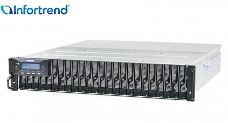 система хранения данных Infortrend EonStor DS 3000U 2U/24bay Dual controller 2x12Gb/s SAS, 8x1G iSCSI+4x host board, 2x4GB, 2x(PSU+FAN), 2x(SuperCap.+Flash),1xRackmount kit(ESDS 3024RUCB-C) (id 35155)