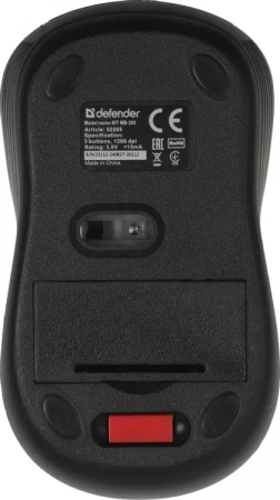 Defender Мышь беспроводная оптическая Bit MB-205 черный,3D,1200dpi,бесшумная (id 54551)