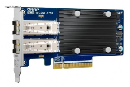 Сетевая карта/ QNAP QXG-10G2SF-X710 LAN Expansion Card, PCIe Gen3 x8, 2 x SFP+ ports (10Gbps/1Gbps) (id 58332)