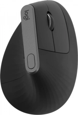 Мышь Logitech MX Vertical черный/черный оптическая 4000dpi беспров. BT/Radio USB 6but (910-005451) (id 30959)