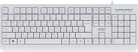 Клавиатура Acer OKW400 белый USB Multimedia (ZL.KBDEE.01B) кабель 1.8м (id 38170)