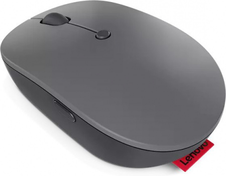 Мышь Lenovo Go серый оптическая 2400dpi беспров. USB-C для ноутбука 3but (GY51C21210) (id 39110)
