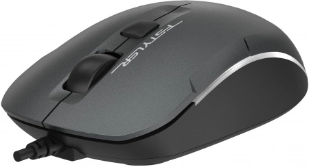 Мышь A4Tech Fstyler FM26 серый/черный оптическая 1600dpi USB для ноутбука 4but (FM26 USB (SMOKY GREY)) (id 39985)