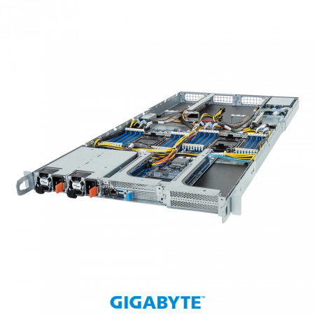 Gigabyte R183-SF2-IAL1 1U 2*LGA4677 up to 350W / 32*DDR5 RDIMM / 2*2.5 SAS/SATA/NVME / 6*FH Gen5 x16 + LP Gen4 x8 / IPMI 2.0 / OCP 3.0 Gen5 x16 / mDP / GPU support / 2*2700W / Rails (id 59642)
