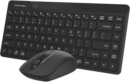 Клавиатура + мышь A4Tech Fstyler FG2200 Air2 клав:черный мышь:черный USB беспроводная slim (FG2200 AIR2 BLACK) (id 39190)