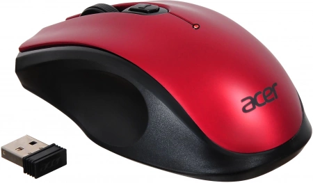 Мышь Acer OMR032 черный/красный оптическая 1600dpi беспров. USB 3but (ZL.MCEEE.009) (id 29367)