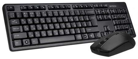 Клавиатура + мышь A4Tech 3330N клав:черный мышь:черный USB беспроводная Multimedia (id 39170)