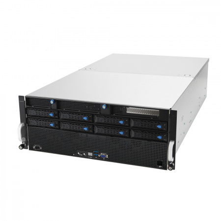 Серверная платформа Asus 4U ESC8000A-E11 2*LGA4094 up to 280W / 32*DDR4 RDIMM / 4*3.5 SAS/SATA + 4*3.5 SAS/SATA/NVME / 8*FHFL Gen4 x16 + 2*FHHL Gen4 x16 / IPMI 2.0 / VGA / GPU Support / 2+2*2200W (id 58151)
