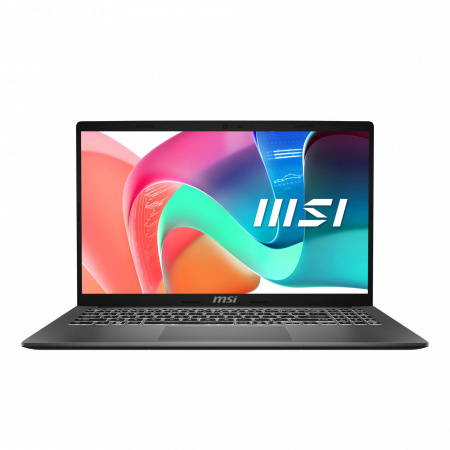 Ноутбук MSI Modern 15 F1MG-1072XRU Core 5-120U / 16GB DDR4 / 512GB SSD M.2 NVMe / 15.6" FHD (1920x1080) IPS, 250nits / Intel Graphics (HDMI) / SD Card Reader / LAN / WiFi / BT / CAM HD / 46.8Whr / 65W ext / NoOS / Grey / 1 год гарантии (id 55617)
