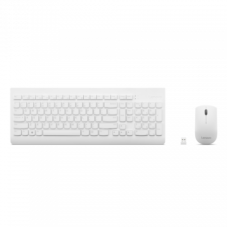 Клавиатура + мышь Lenovo 510 клав:белый мышь:белый USB беспроводная BT (GX31F38001) (id 39206)