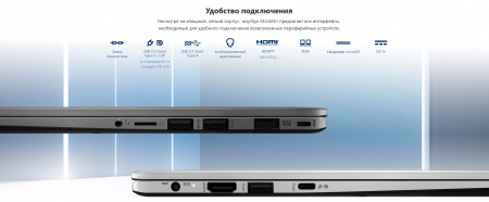 Ноутбук MSI Modern 15 F1MG-1072XRU Core 5-120U / 16GB DDR4 / 512GB SSD M.2 NVMe / 15.6" FHD (1920x1080) IPS, 250nits / Intel Graphics (HDMI) / SD Card Reader / LAN / WiFi / BT / CAM HD / 46.8Whr / 65W ext / NoOS / Grey / 1 год гарантии (id 55617)