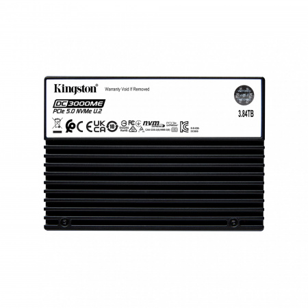 Твердотельный накопитель/ Kingston SSD DC3000ME 15360GB, U.2(2.5" 15mm), NVMe, PCIe Gen 5x4, 3D TLC, R/W 14000/9700MB/s, IOPs 2 700 000/400 000, TBW 28032, DWPD 1 (id 40488)