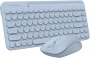 Клавиатура + мышь A4Tech Fstyler FG3200 Air клав:синий мышь:синий USB беспроводная slim Multimedia (id 39193)