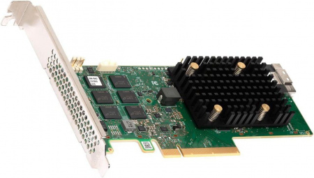 Контроллер Broadcom/LSI 9560-8I SGL (05-50077-01) (PCIe 4.0 x8 LP) Tri-Mode SAS/SATA/NVMe 12G, RAID 0,1,5,6,10,50,60, 8port(1*int SFF8654), 4GB Cache, 3908ROC, RTL, 1 year (id 26069)