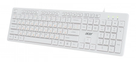 Клавиатура Acer OKW123 белый USB (ZL.KBDEE.00D) (id 27204)